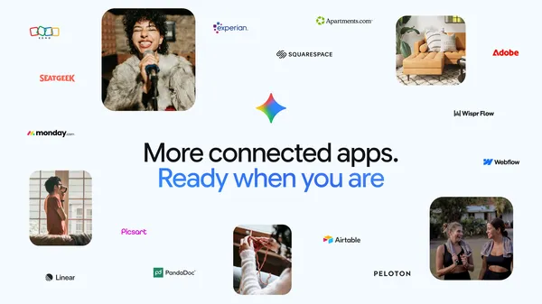 Gemini Connected Apps 공식 소개 이미지