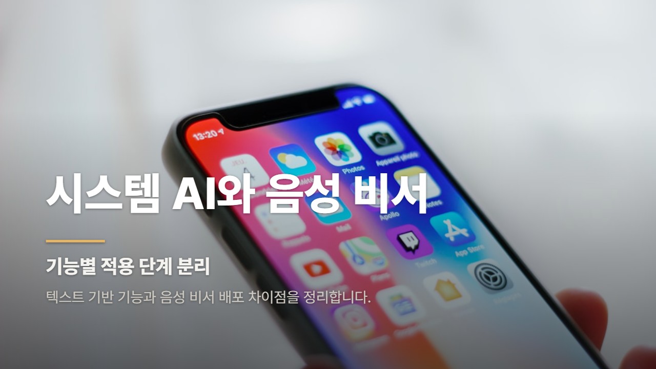 시스템 AI와 음성 비서