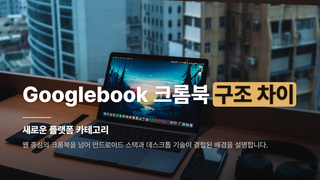 Googlebook 크롬북 구조 차이
