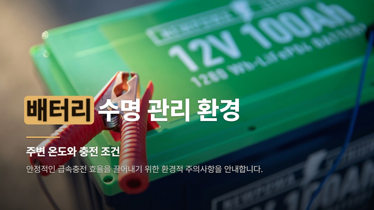 배터리 수명 관리 환경