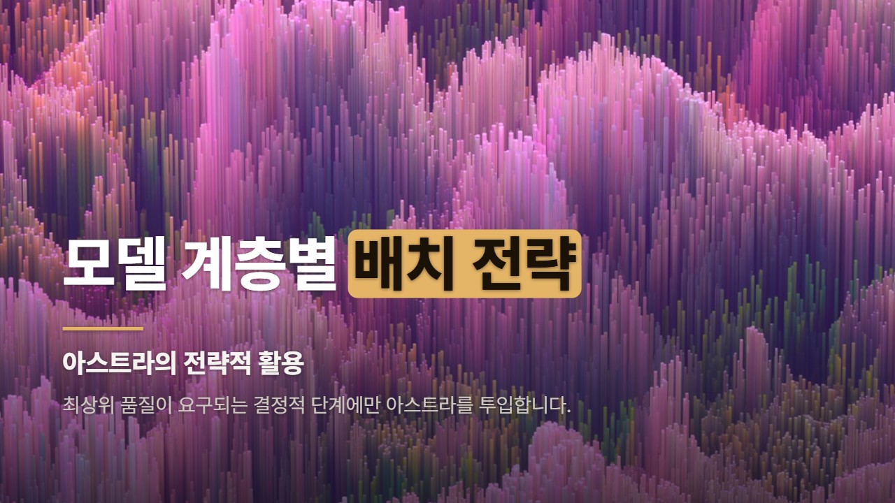 모델 계층별 배치 전략