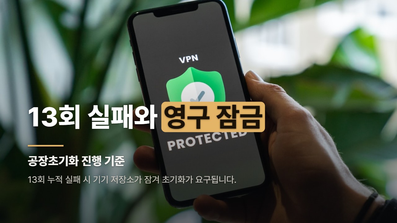 13회 실패와 영구 잠금