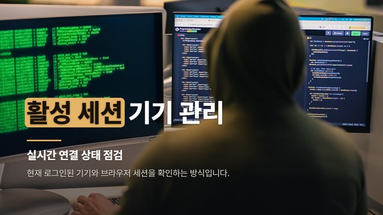 활성 세션 기기 관리