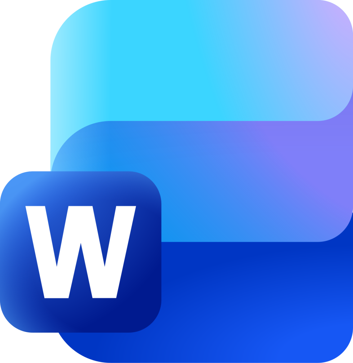 Microsoft Word 2025 공식 로고