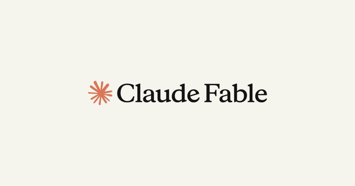 Claude Fable 로고(Anthropic 공식 Claude Fable 소개 페이지 대표 이미지)