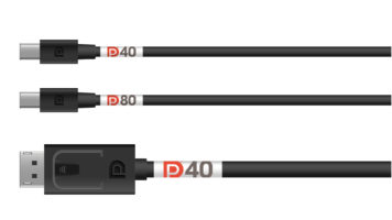VESA 인증 DP40 및 DP80 UHBR 케이블