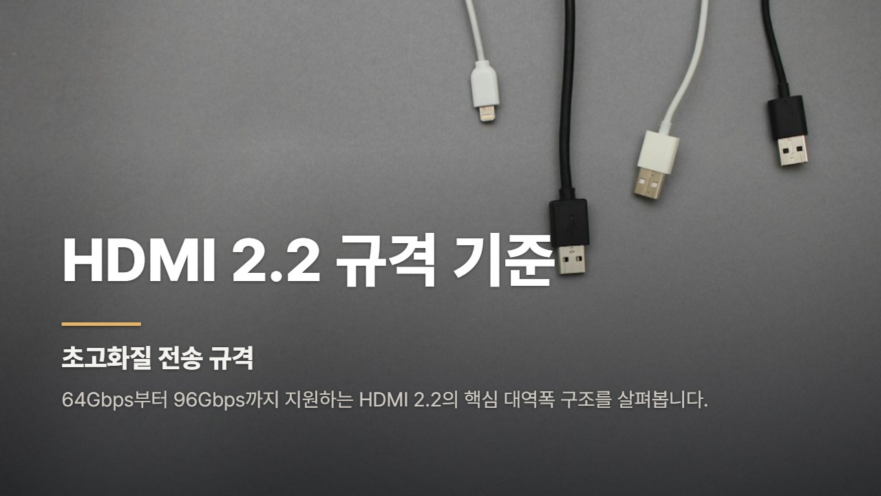 HDMI 2.2 규격 기준