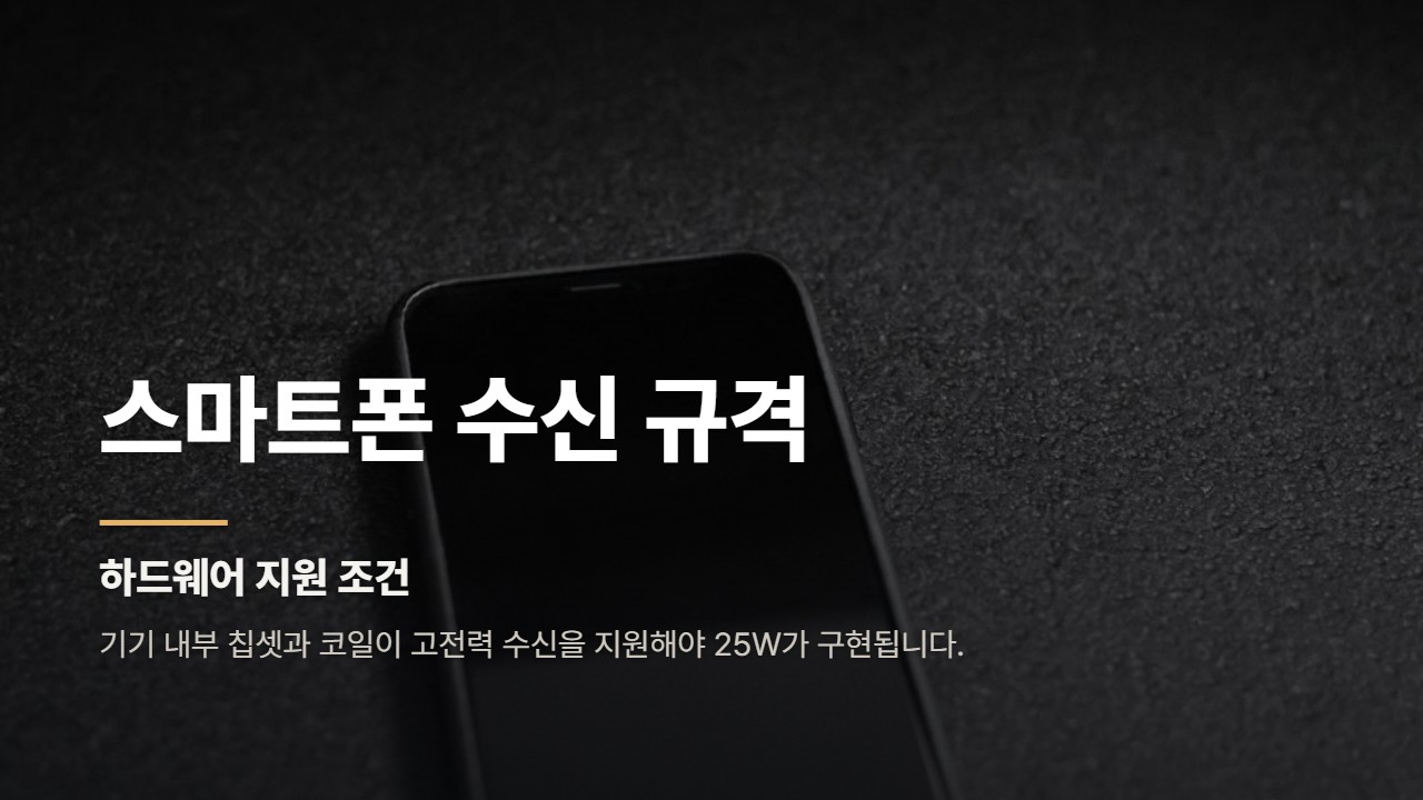 스마트폰 수신 규격