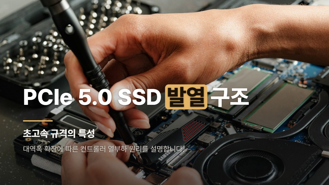 PCIe 5.0 SSD 발열 구조