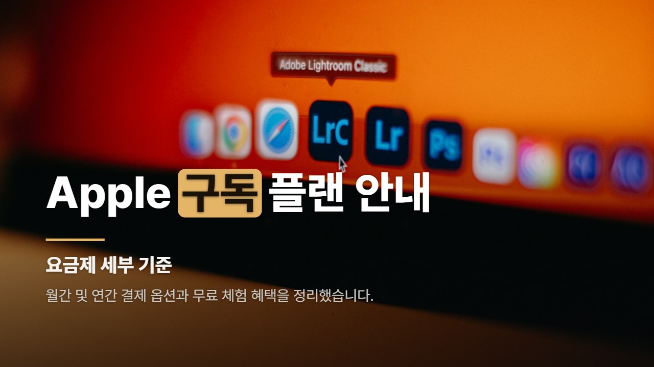 Apple 구독 플랜 안내