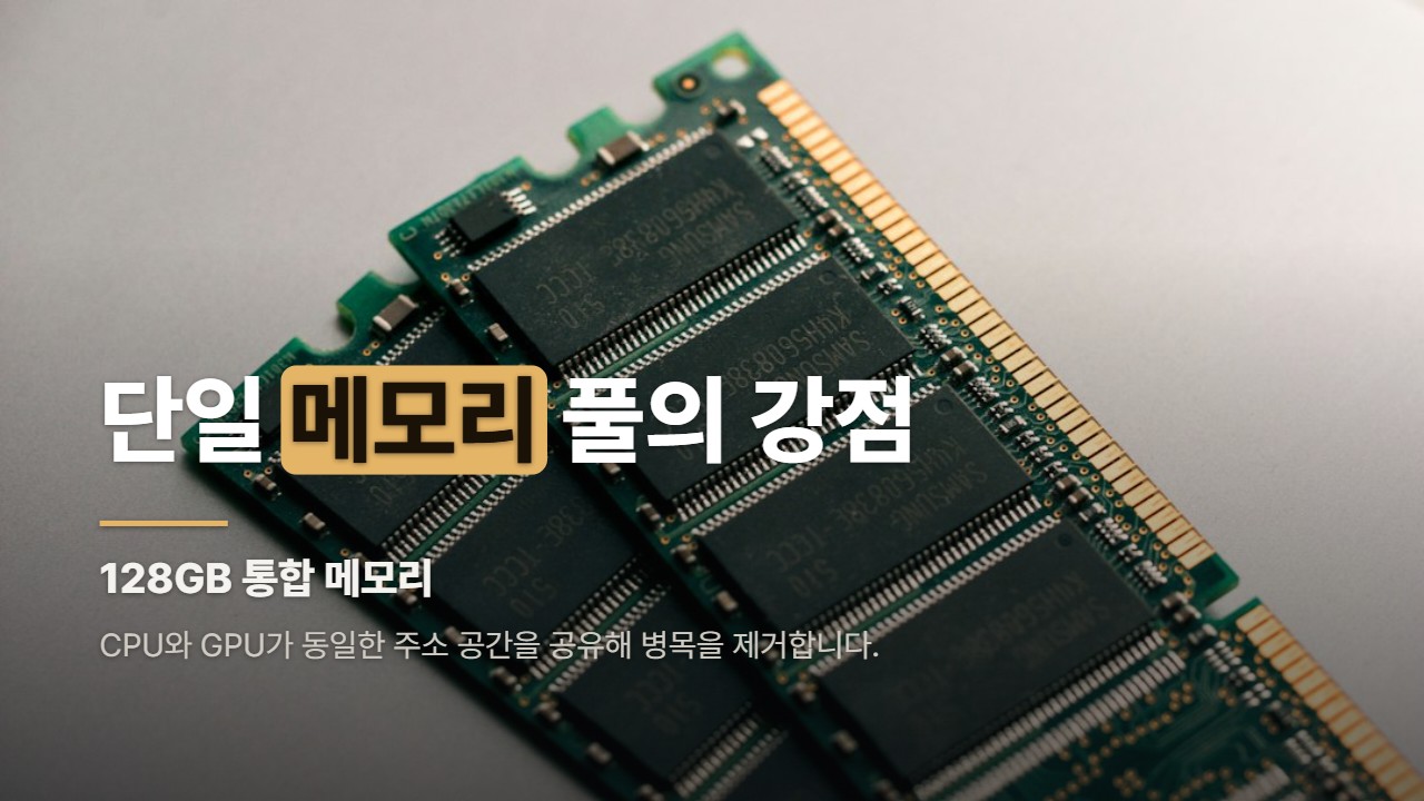 단일 메모리 풀의 강점