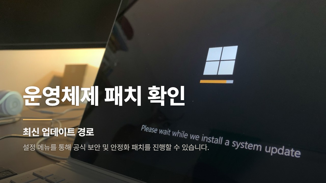 운영체제 패치 확인