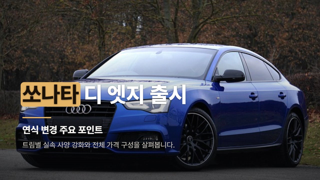 쏘나타 디 엣지 출시