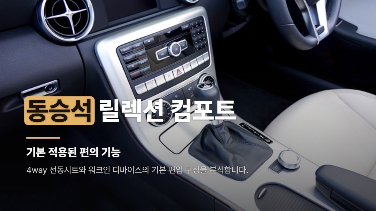 동승석 릴렉션 컴포트