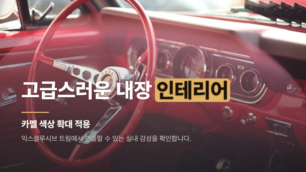 고급스러운 내장 인테리어