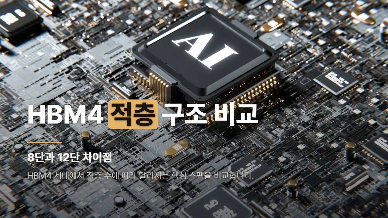 HBM4 적층 구조 비교