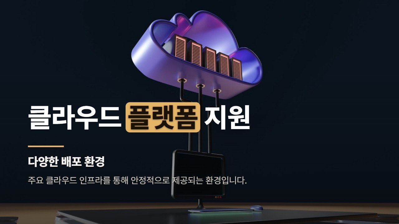 클라우드 플랫폼 지원