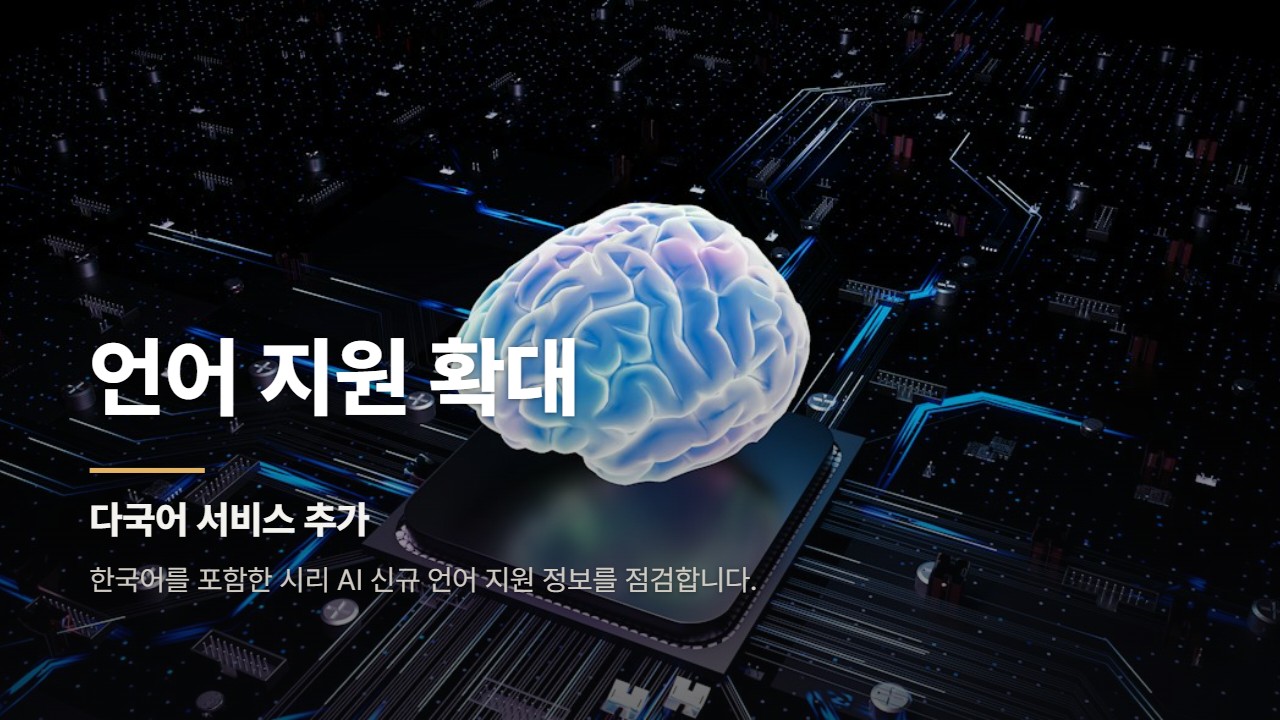 언어 지원 확대