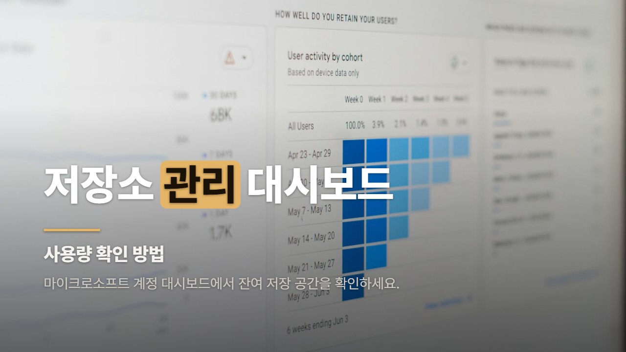 저장소 관리 대시보드