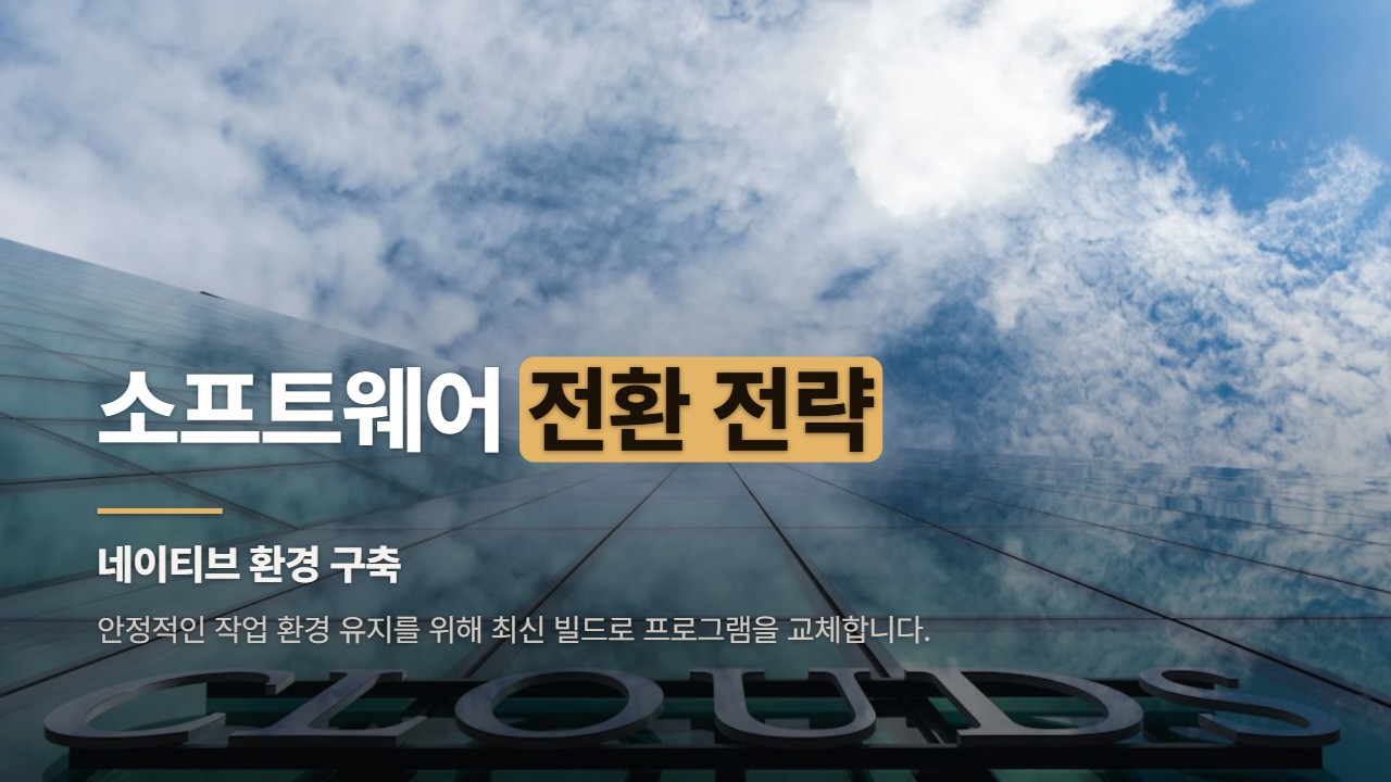 소프트웨어 전환 전략