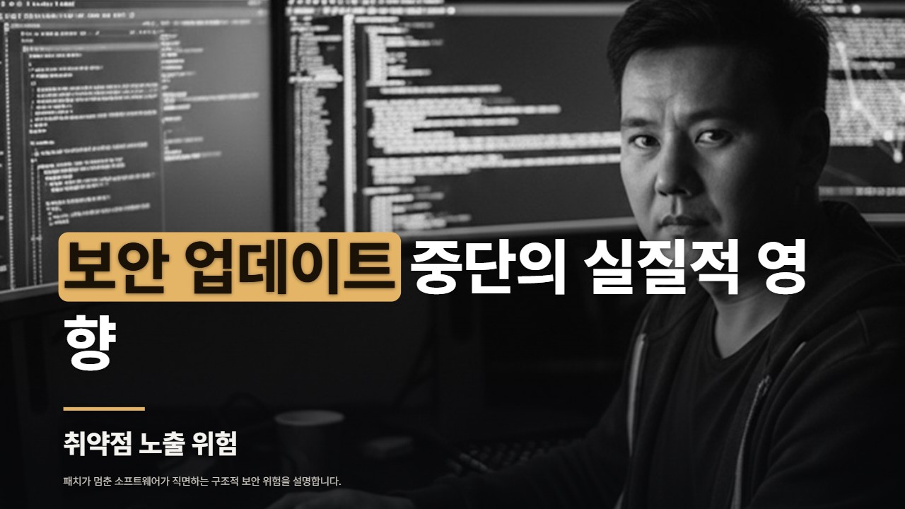 보안 업데이트 중단의 실질적 영향