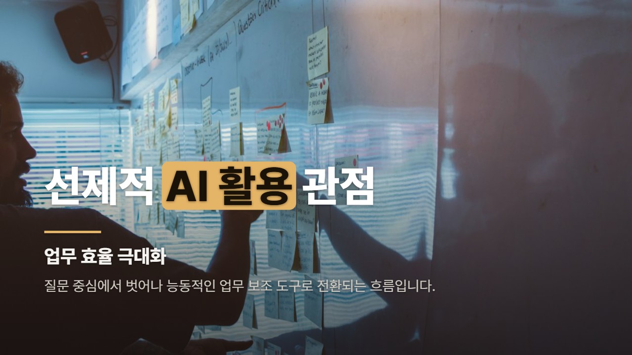 선제적 AI 활용 관점