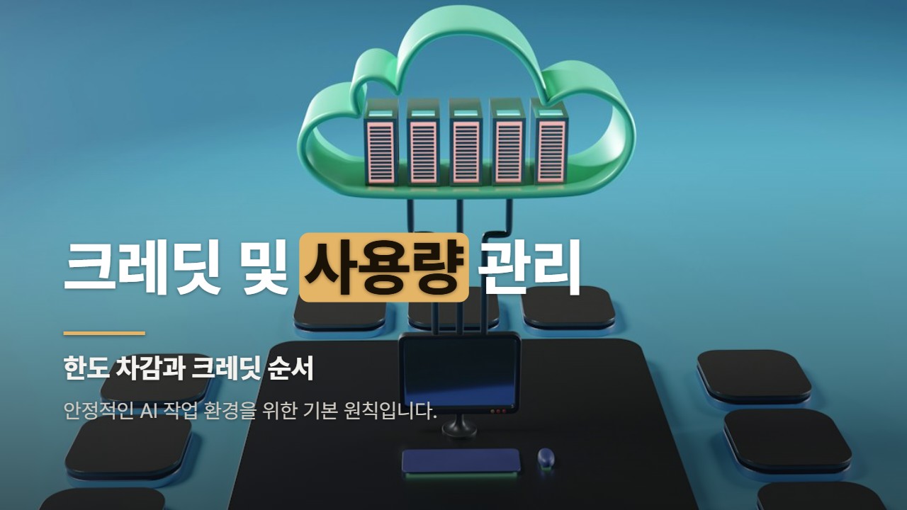 크레딧 및 사용량 관리