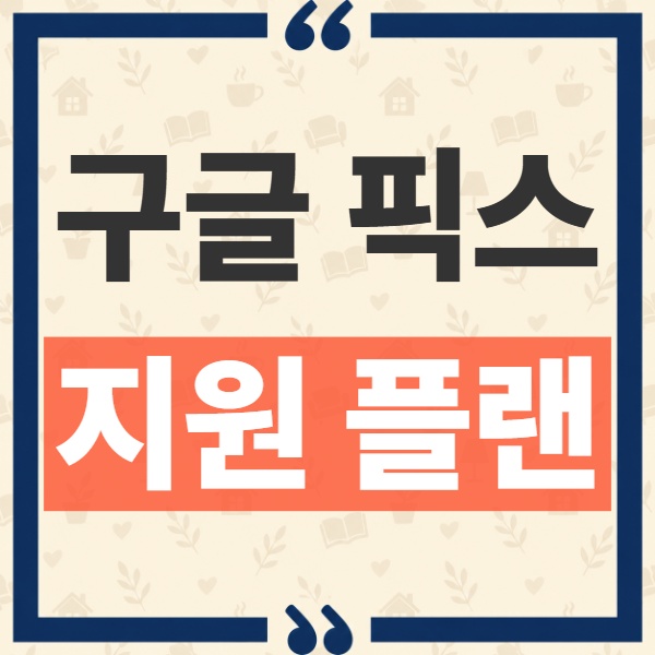 Google Pics 지원 플랜 총정리 무료 계정 사용 가능 여부와 대상 요금제 1
